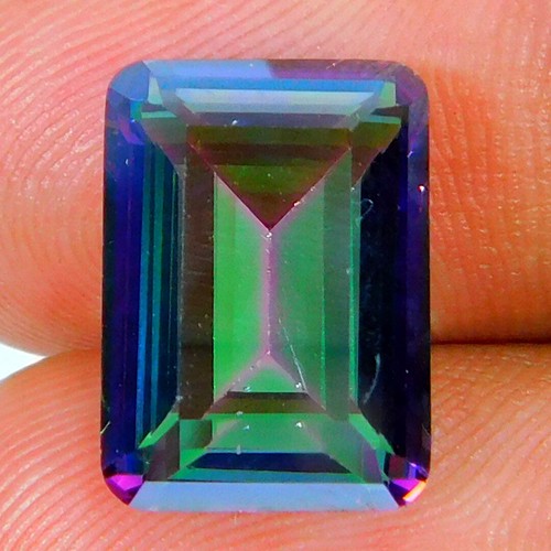 Collana con ciondolo in topazio mistico: pietra preziosa arcobaleno