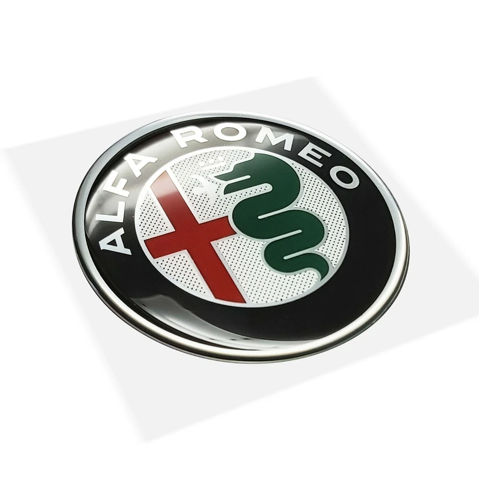 Adesivo Alfa Romeo 3D Ufficiale Logo 60 mm - Immagine 2 di 4