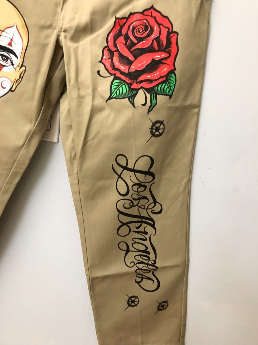 BORN X RAISED + MR. CARTOON DICKIES WORK PANTS: KHAKI 34X32 BORN X RAISED + MR. CARTOON DICKIES WORK PANTS: KHAKI 34X32