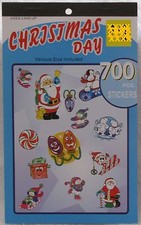 700 Christmas Day Stickers - New