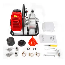 2 Stroke Gasoline Water Pump Gas-Powered Semi-Trash Irrigation Transfer Pump