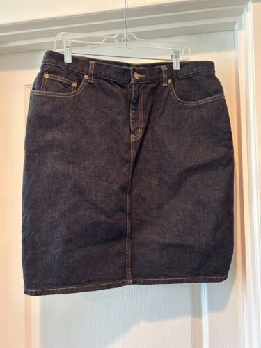 Lauren Ralph Lauren Jeans Co. Dark Wash Denim Jean Pencil Skirt Size 14