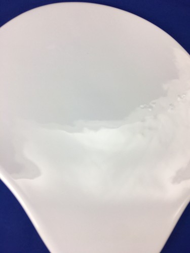 Mikasa UFO WHITE Karim Rashid SALAD PLATES Alien Head Shape KRB02 Set of 2 - Picture 6 of 9