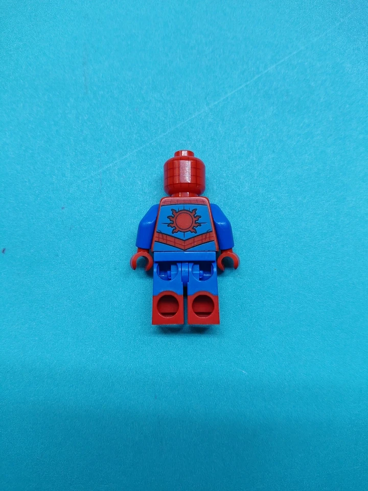 Lego Marvel Super Heroes Minifigura Spider-Man Ojos Azules Metálicos 76113! Foto 2 de 4