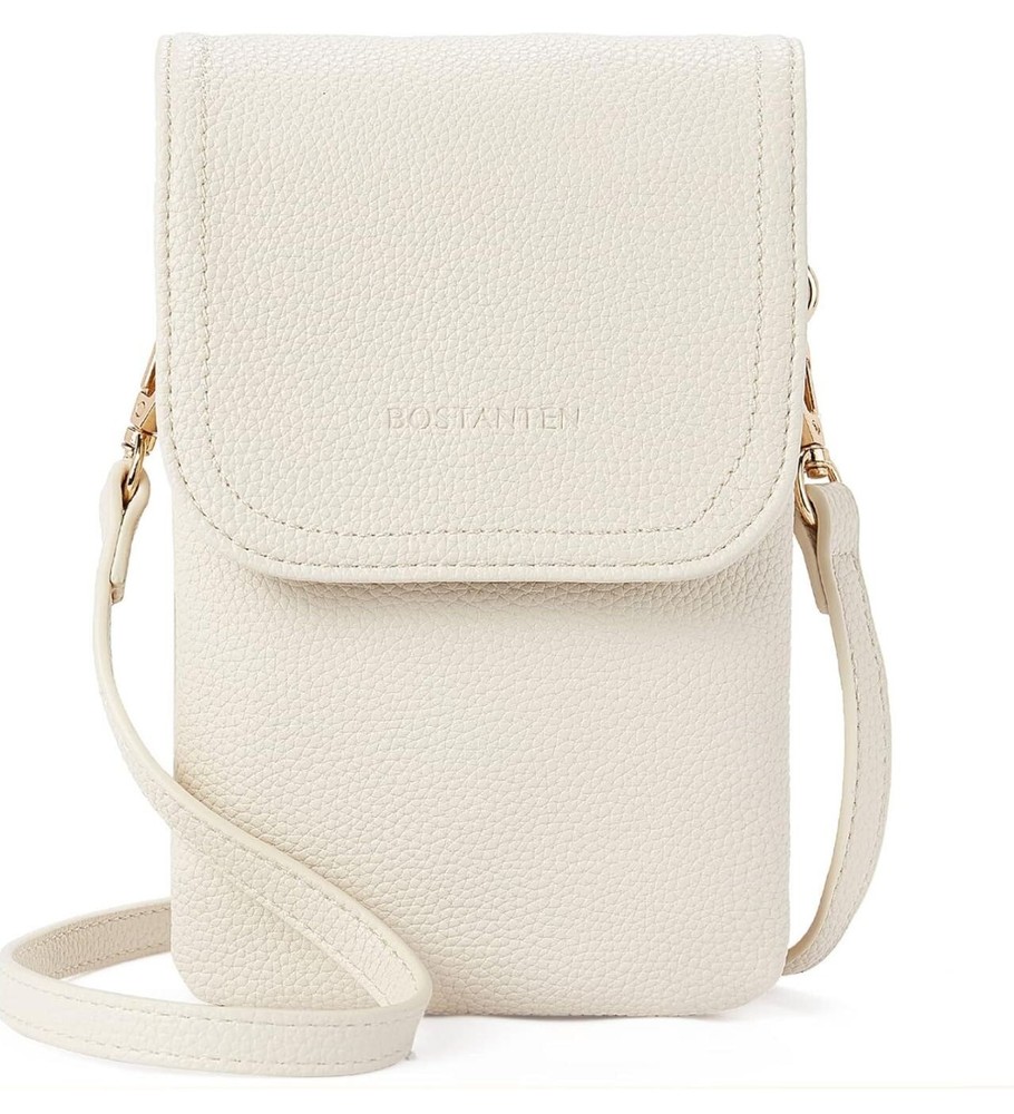 BOSTANTEN Leather Small Crossbody Bags for Women Designer Cell Phone Bag Wallet