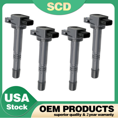 4Pcs Ignition Coil For Honda CR-V Civic Element Acura CSX 2002-2011 2.4L UF311