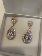 Liberty In Love Allegra Teardrop Earrings Rose Gold 