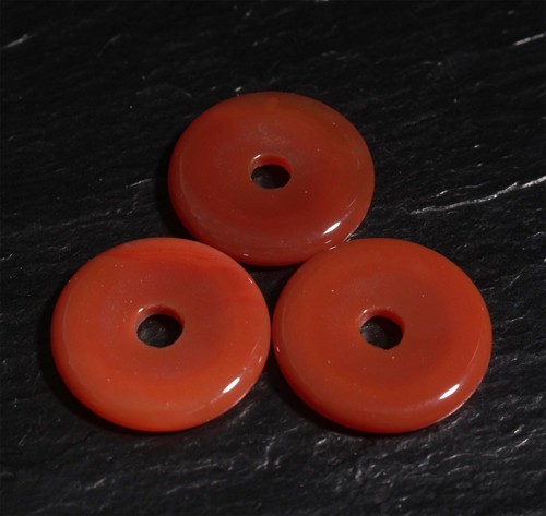 Edelstein Donuts A-L 20 30 40 50 mm für Lederband Kette Pi Scheibe Steinschatz - Bild 229 von 273