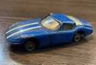 Corgi Toys #324 Marcos Volvo 1800 Blue With White Double Racing Stripes