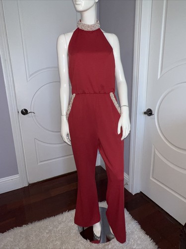 Mono Halter rojo acentuado Venus Pearl talla 8 - Imagen 6 de 7