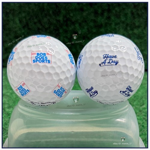 Callaway Chrome Tour BOB DOES SPORTS Golf Balls - Pair of 2 RARE TRUVIS Designs - Picture 2 of 2