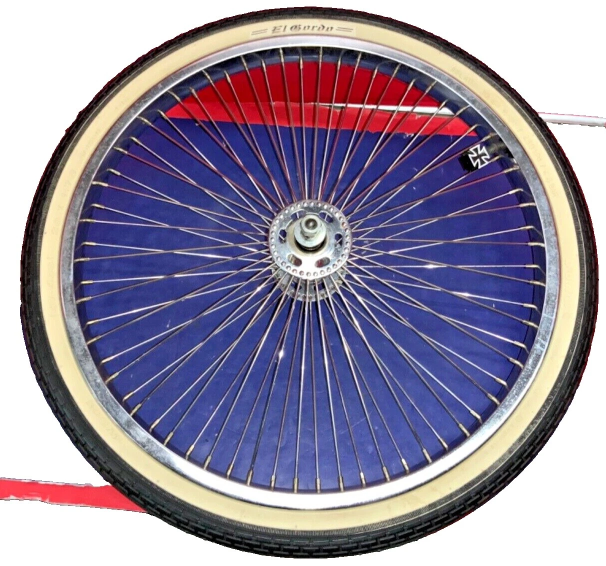 Conjunto de ruedas y ruedas multicolor vintage Bike Parts