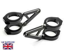 NEW Motorbike Headlight Brackets 56/57mm Short Arms Custom Project Streetfighter