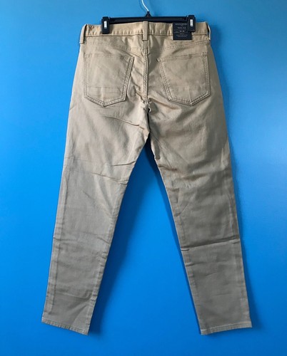 Banana Republic Mens 30x30 Travel Jean Athletic Fit Brown Khaki Stretch NWT - Picture 6 of 12