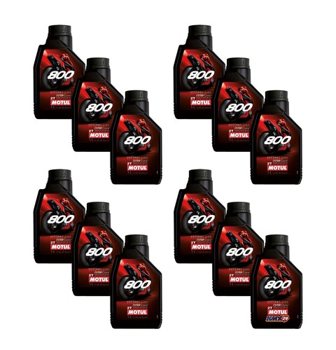 Motul 800 2T Factory Line On Road 2-Stroke Engine Oil Mixing Oil 12x1 Liter