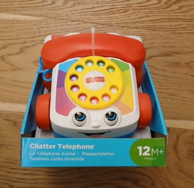Fisher-Price Chatter Telephone Infant Toddler Pull-Along Toy Phone