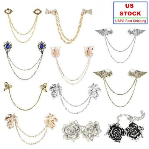 Shawl Pin Brooch Blouse Collar Holders 