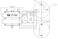 Febi Bilstein 171760 Federbalg, Luftfederung