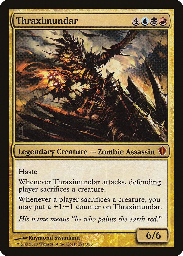 Thraximundar Commander 2013 NM Blue Black Red Mythic Rare MAGIC 