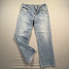 Vtg 90s Levi s 501XX Button Fly Jeans Made in Mexico 35x32