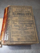 Rare 1907  city of Chicago lakeside directory  Genealogy 3100 + pages original
