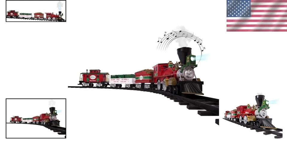 Battery-Operated Train Set with Water Vapor Smoke Effects - Image 2 of 4