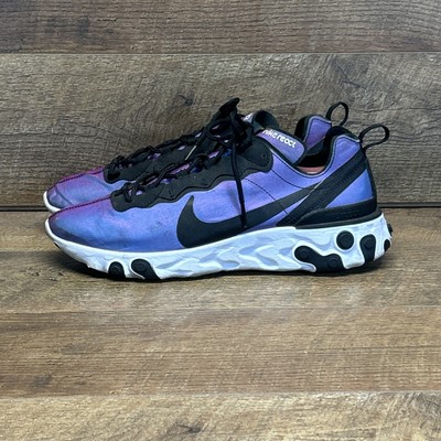 Nike React Element 55 Premium Sunset Black Fuchsia BQ9241-002 Mens US 