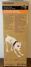 Skeleton Dog 26" Long Celebrate It Lighted Halloween Decoration In Box