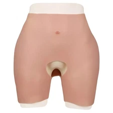 Silicone Open Crotch Pants Drag Queen Buttocks Hips Enhancer Crossdressing Panty