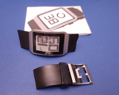 Phosphor DH01 E-ink eink Curved Digital Watch Unisex Men Women PARTS
