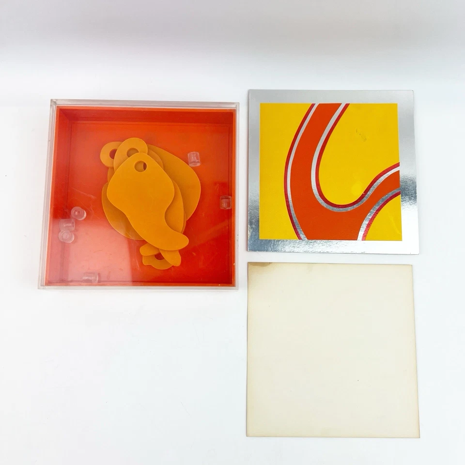 Vintage 1973 Moebies Op Art Peg Game Alex Randolph Springbok Puzzle Complete - Image 2 of 4