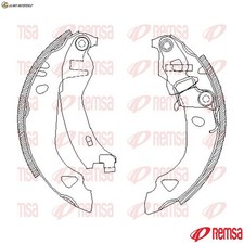 Brake Shoe 4302.00 for Fiat Bravo Brava Punto/Convertible/Van Lancia 1.7L 4cyl Y