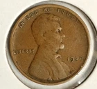 1909 VDB Lincoln Head Penny Cent. #D002