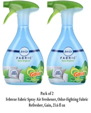 Febreze Odor-Fighting Fabric Refresher with Gain Original 23.6 fl. oz (2 Pack)