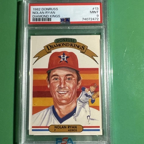 1982 Donruss #13 Nolan Ryan Diamond Kings PSA 9 Mint!
