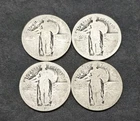 4x Standing Liberty Quarter (1925-1926) - 90% Silver