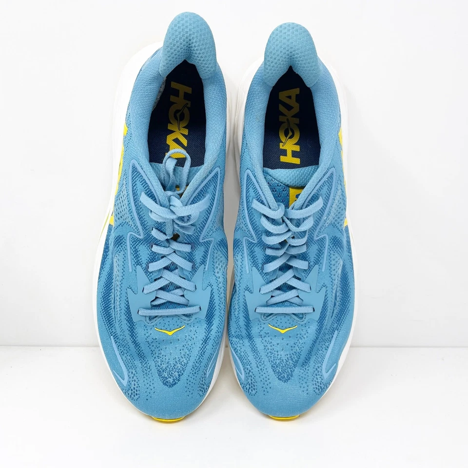 Hoka One One Mens Clifton 10 1162030 ALF Blue Running Shoes Sneakers Size 10.5 D - Image 4 of 4