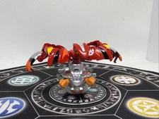 Bakugan Pyrus Bolcanon Spins Anime Accurate Painted Diecast Metal VHTF