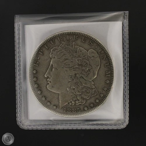 1885-S Morgan Silver Dollar $1 VF Cleaned -E393