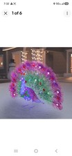 Holiday Living 3ft LED Multicolor Twinkling Peacock Holiday Decoration Christmas
