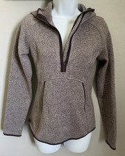 Lululemon Fleece Thank You Hoodie Womens Size 2 Purple Pullover Half Zip Sweater