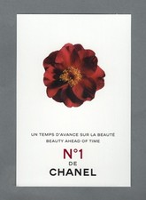 Postcard size card + patch - No.1 Camelia by Chanel double sided