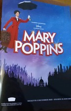 New & Unread Theatre Programme Mary Poppins- Cardiff WMC Disney Dec 25 - Jan 26