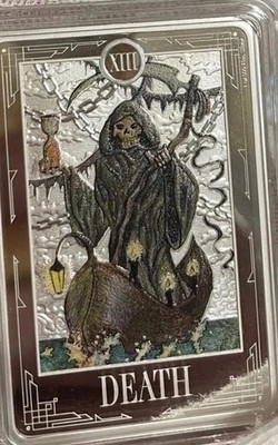 2023 Niue Nzmint Tarot Card Death XIII 1oz silver #244 of #2000 | eBay