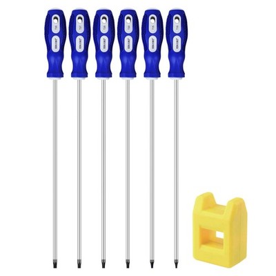 IEBUOBO Extra Long Torx Screwdrivers Set, length 12-inch T10-T30, plus Black