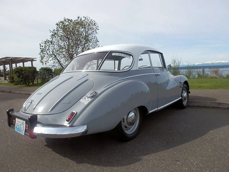 The Auto Union coupe is a looker from every angle.