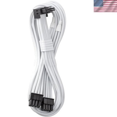 C-Series Pro 16-Pin to Dual 8-Pin PCI-e Cable w/ 90° StealthSense Design - White