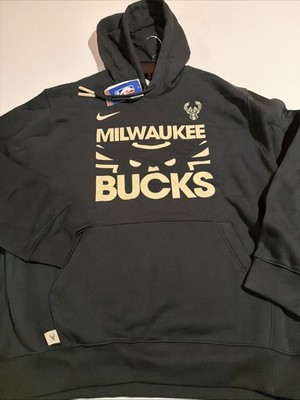 NIKE NBA Milwaukee Bucks CLUB COURTSIDE Pullover Hoodie FZ7696 Sz XL NWT Men s
