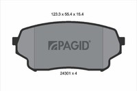 Pagid Bremsbelagsatz Scheibenbremse T1590N FüR Suzuki Vitara 1 Ft Ht Hdi 110 16V