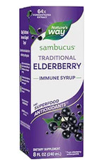 Nature's Way Sambucus Traditional Immune Syrup Elderberry 8fl oz x 2, LOT of 2